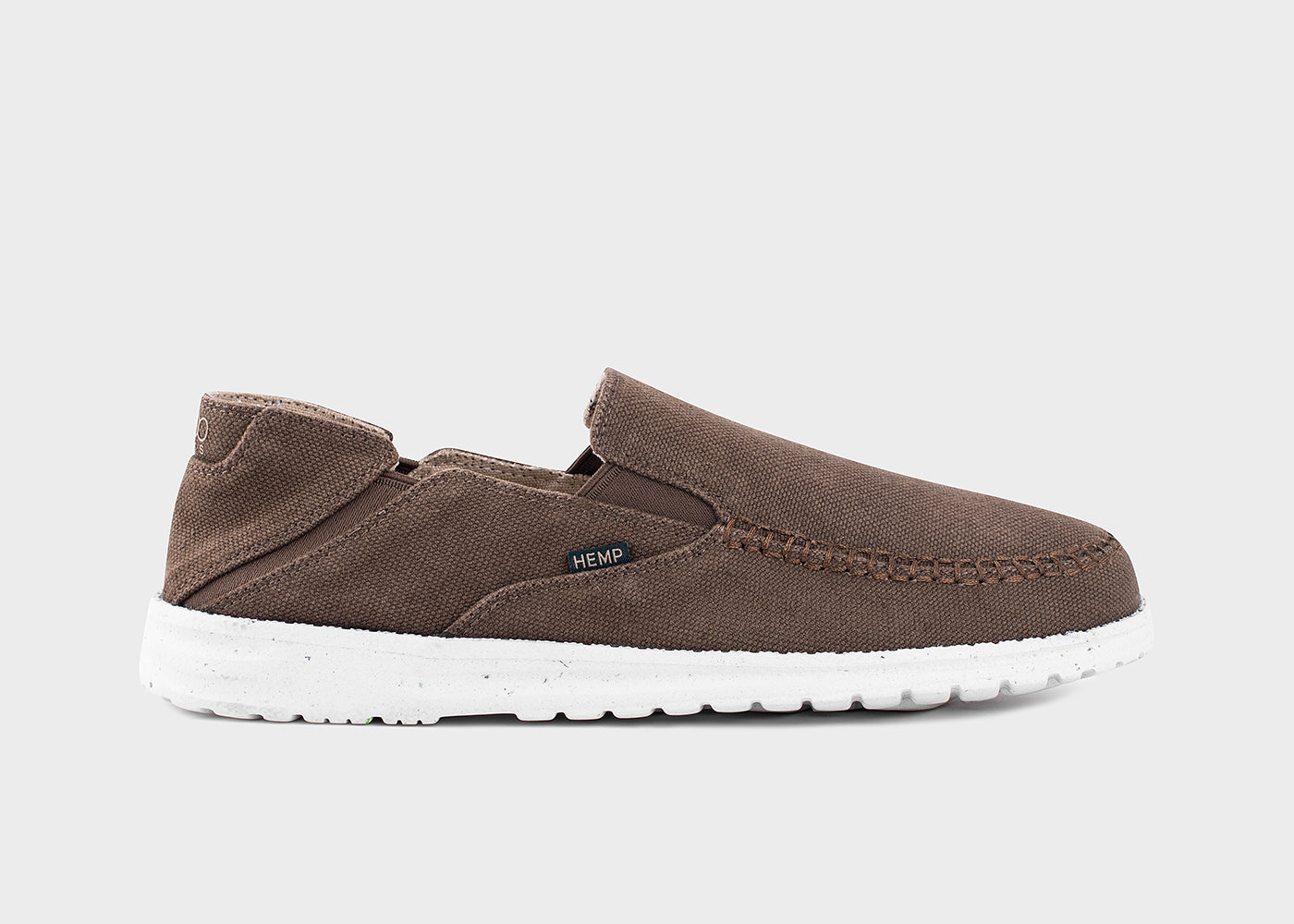 SunSlide Hanf-Slip-on für Herren in Dunkelbraun