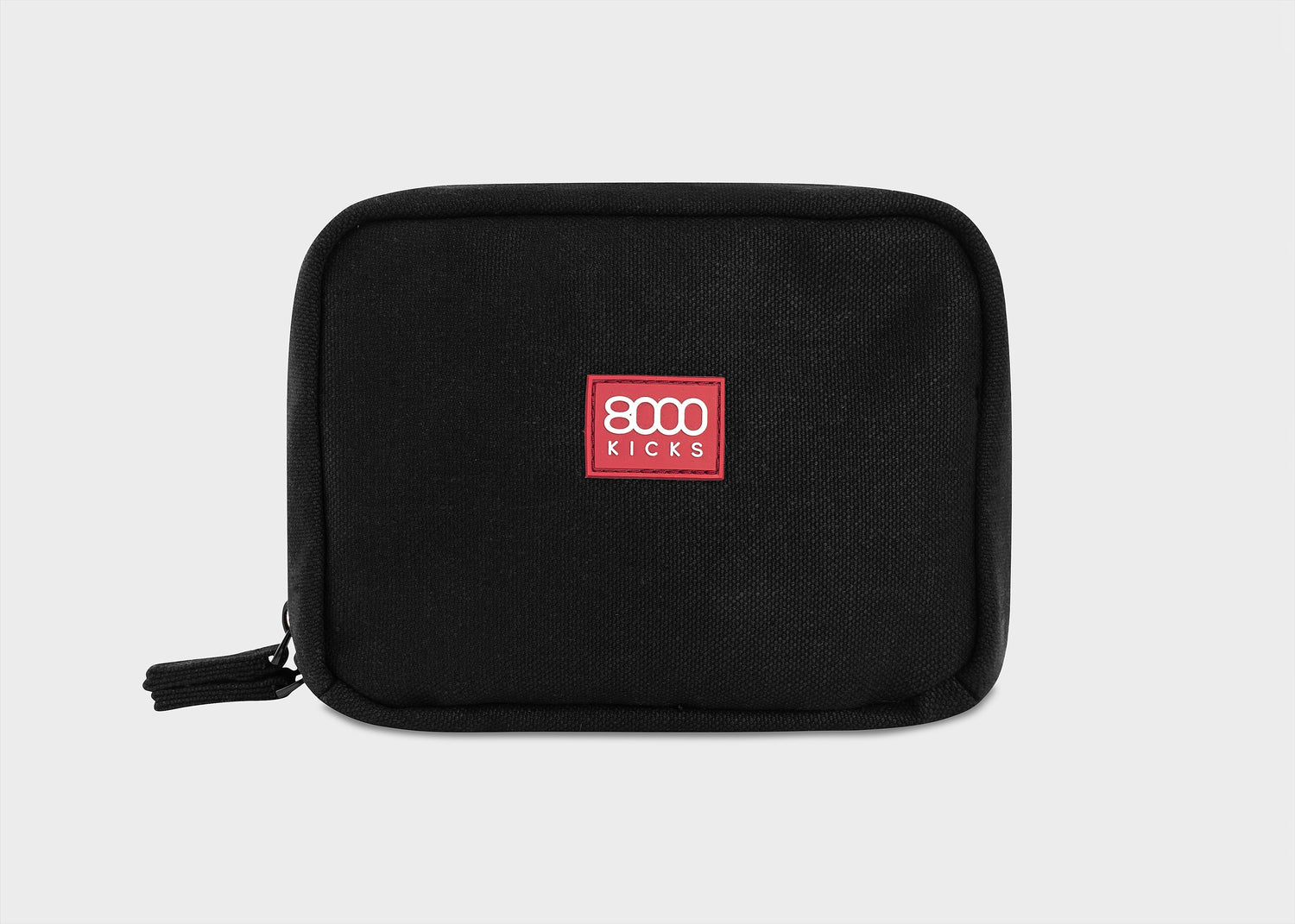Tech Organizer Tasche aus Hanf in Schwarz und Beige