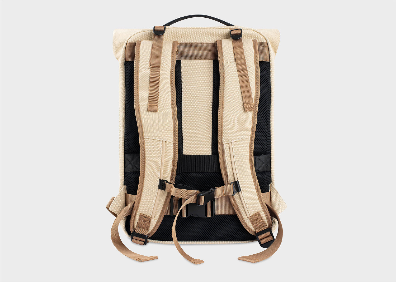 Nomad Hemp Backpack in Beige and Green