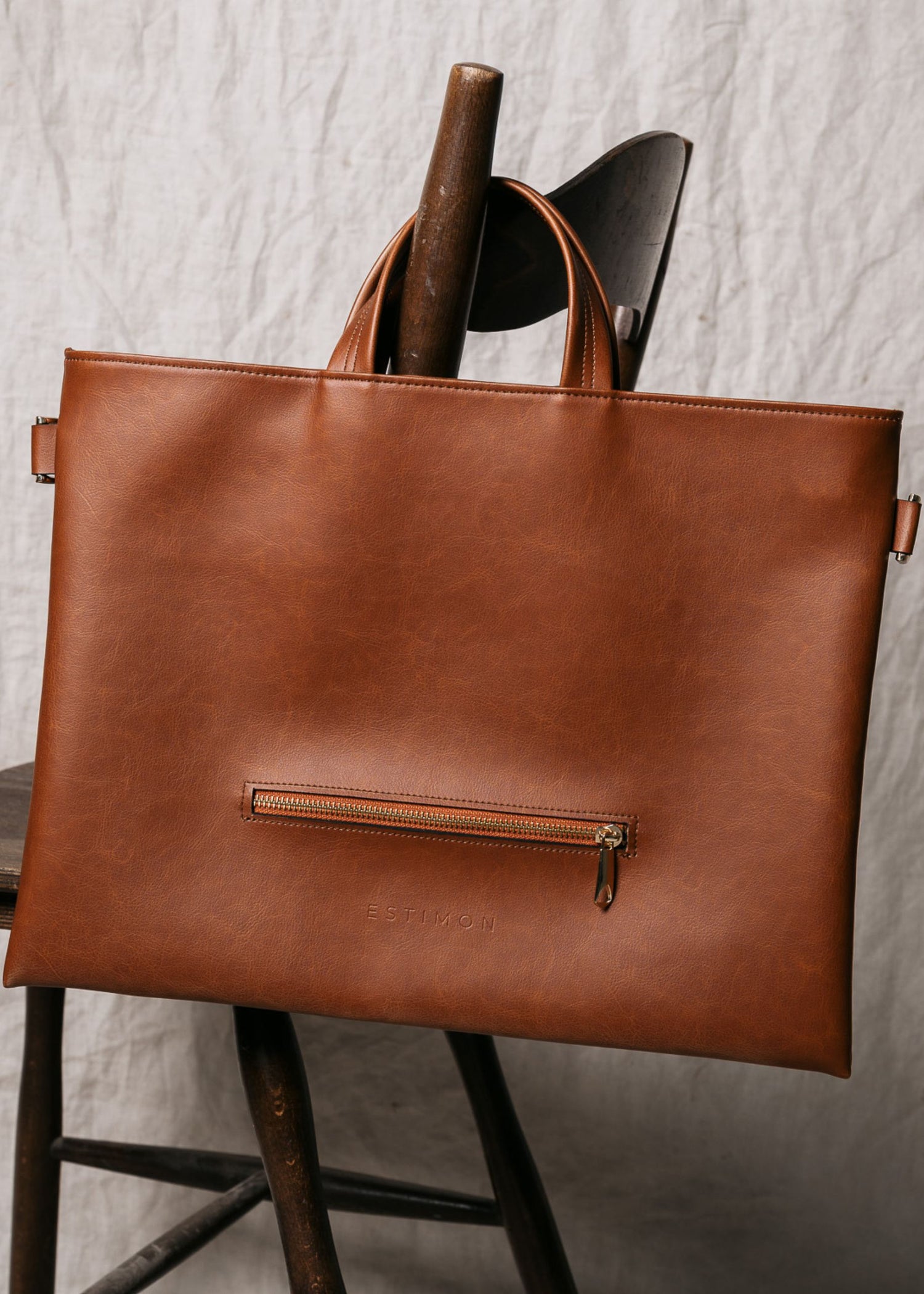 LAPTOP BAG corn leather -40% cognac brown