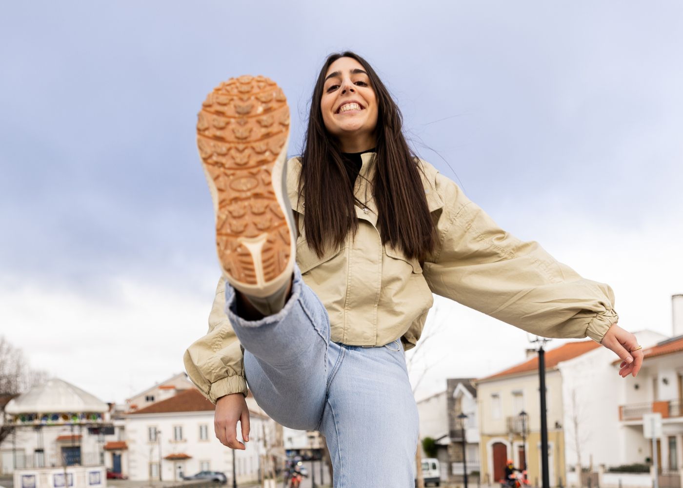 Trekker wasserdichte Hanfschuhe für Frauen in Marineblau