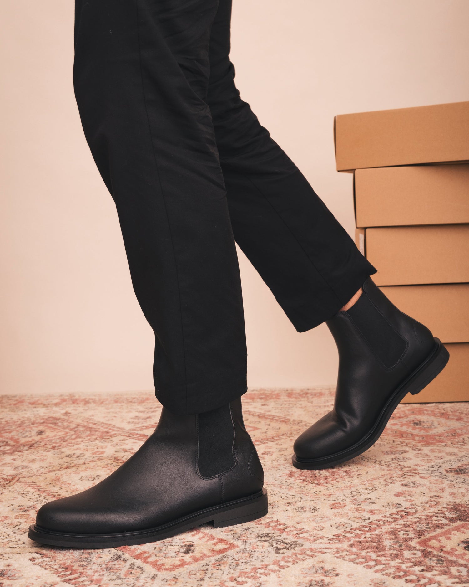 DENIS Black - Men’s Vegan Chelsea Boots