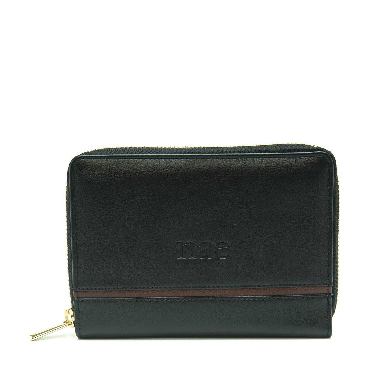 Portafoglio Vegano Borsa Tasca Monete Porta Carte Cerniera Dorata Logo Pochette