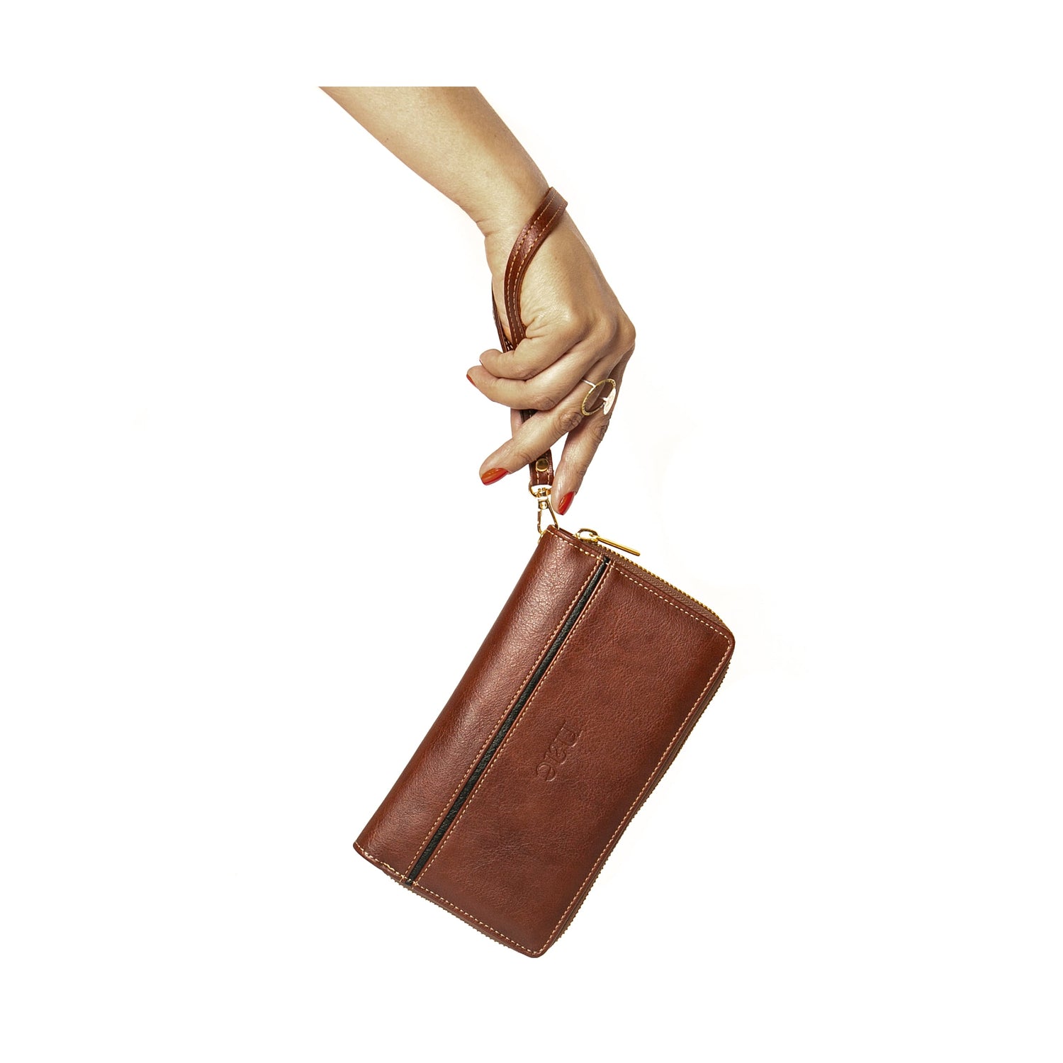 Woman Vegan Wallet Pouch Wristlet Zip Card Classic Coin Pocket Phone Hand Holder