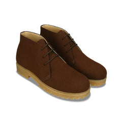 Vegane Herren Desert Stiefel aus braune nachhaltige Mikrofasern | NAE Vegan Shoes
