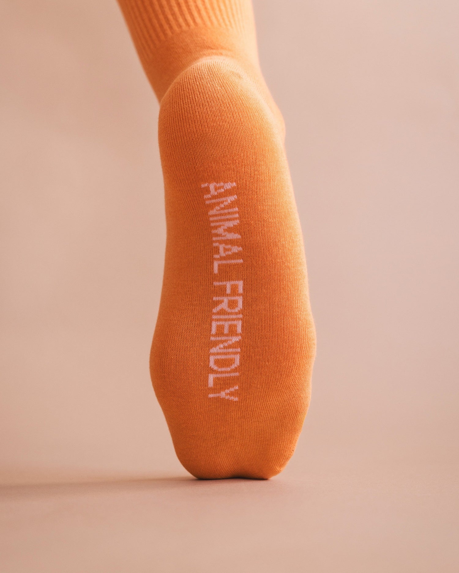 orange socks organic cotton NAE Vegan