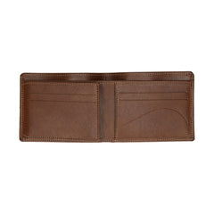 men wallet brown slim two section unfolded card id notes elegant NAE