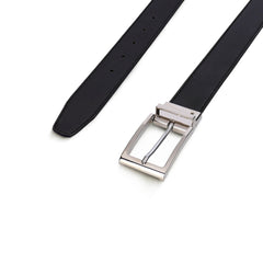 Cinturón reversible hombre en cuero vegano elegante formal de vestir ajustable