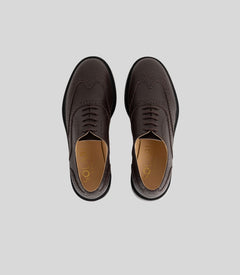 Vegan Oxford Brogue - Woman from Solari Milano, featuring a stylish brogue design and Blake construction.