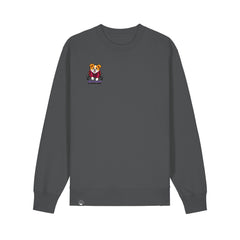 NEW WORLD GUARDIANS Kobold Guardians Unisex-Sweatshirt aus Bio-Baumwolle in Anthrazit – Vorderansicht