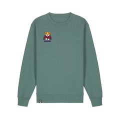 NEW WORLD GUARDIANS Kobold Guardians Unisex-Sweatshirt aus Bio-Baumwolle in Grün – Vorderansicht