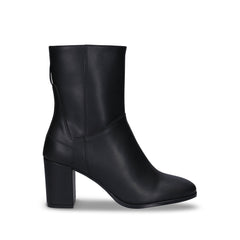 Vegan women ankle boots black apple skin heels zip up versatile elegant lasting | NAE Vegan Shoes