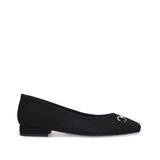 Ballerines femme véganes noires chaussures plates confort chic 36-42 argent NAE