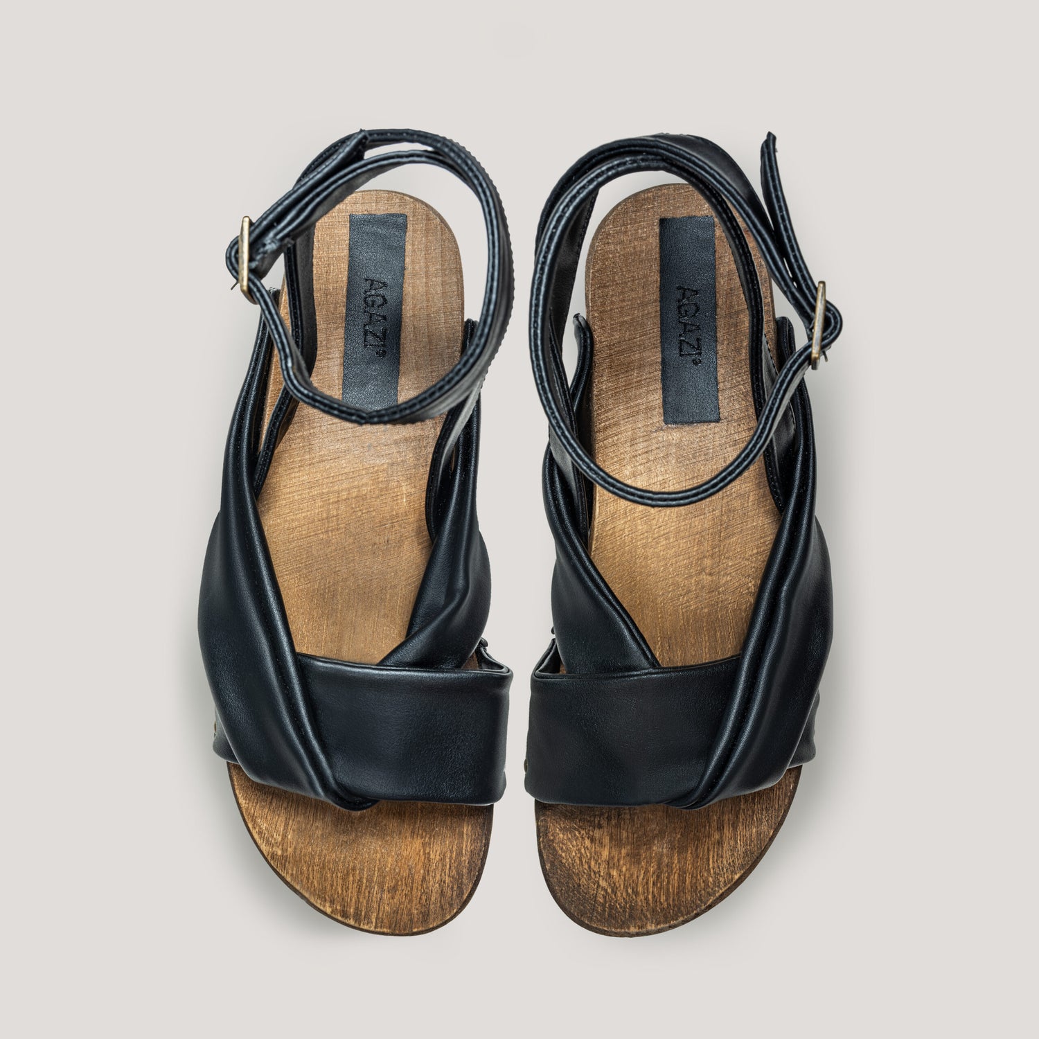 „Get in shape!” vegan grape leather sandals