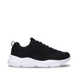 Baskets véganes noires unisexe en PET recyclé sneakers urbaines course légères