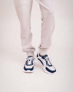 Vegane Unisex Sneaker blau – Sportschuhe aus recyceltem PET leicht