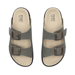 Vegane Unisex Sandalen Schnallenriemen gepolsterte Sohle Alltag