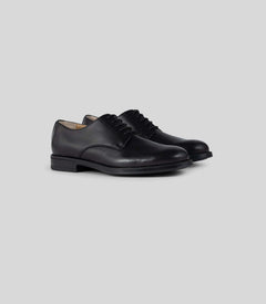 Vegan Derby - Man stylish black shoes with an open lacing system, perfect for formal and casual events.