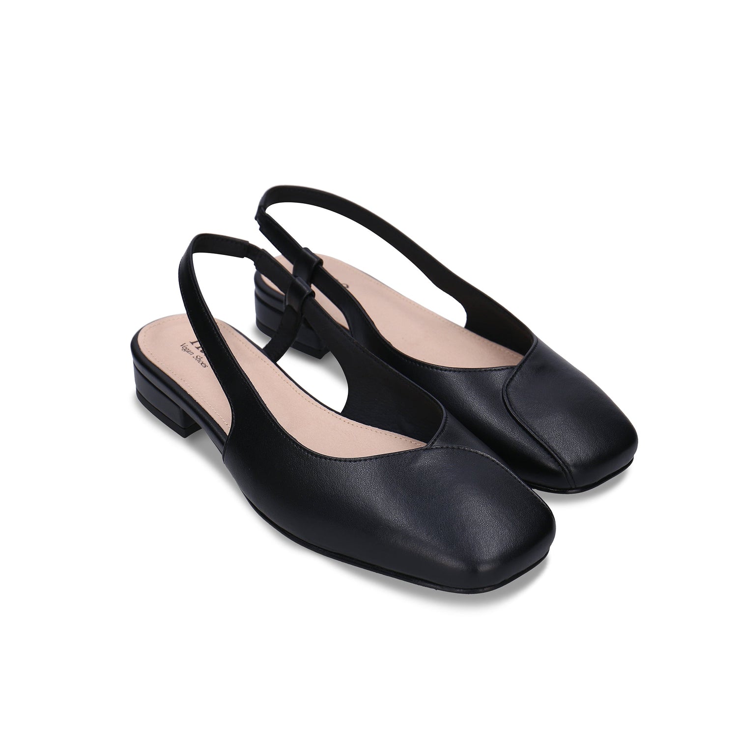 chaussures véganes femme noires bout carré