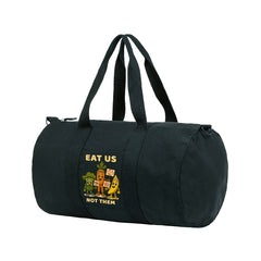 Guardian Travel Bag in Black – Ethical Recycled Cotton Weekender with Organic Cotton Lining