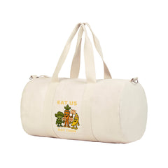 Guardian Travel Bag in Sand Beige – Vegan Recycled Cotton Duffel from Roots for Our Future Collection