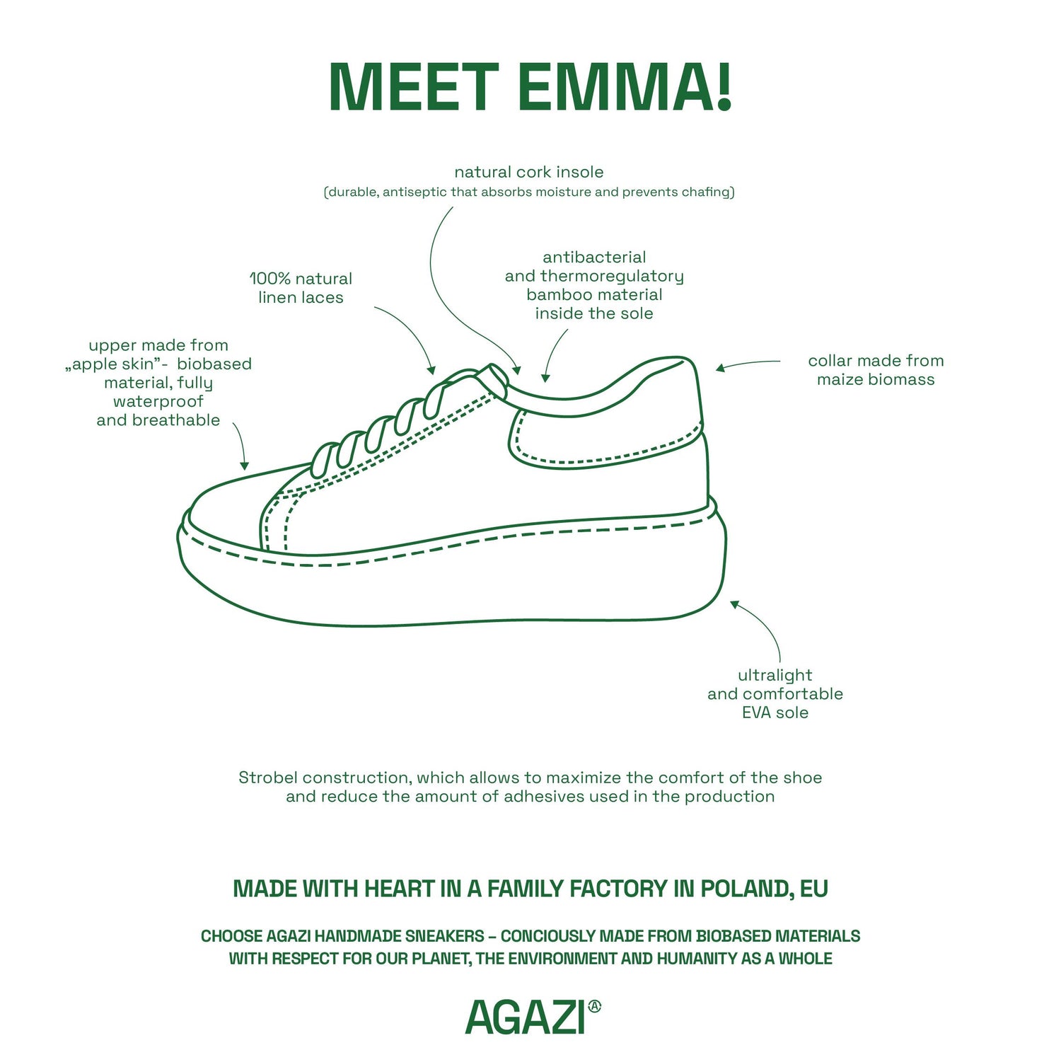 EMMA - apple & corn sneakers - Karamell