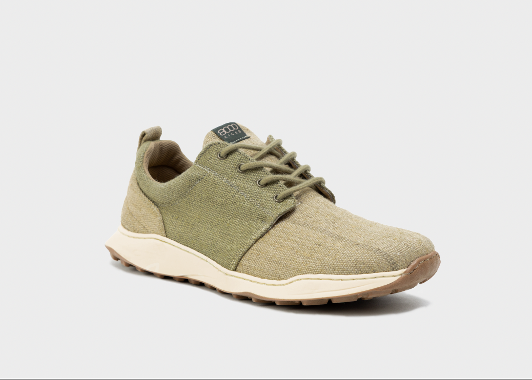 Explorer Wide Toebox Hanf Sneaker für Herren in Beige und Grün