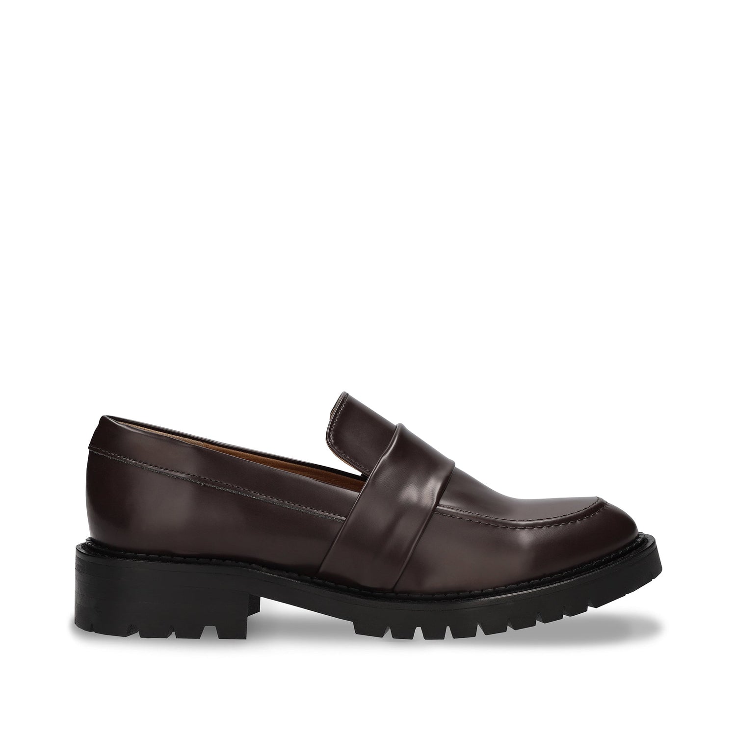 Chaussures véganes pour femmes mocassin élégant plat marron doublure flexible