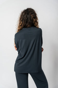Blue Sweatshirt in TENCEL™ Lyocell - Florence – back view