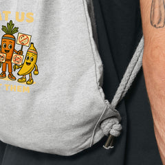 Vegan Rebel Gym Bag – Bronze-Metal Eyelets and Thick Cotton Drawstrings Close-Up