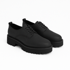 Women vegan sport shoes casual smart with laces and chunky rubber sole