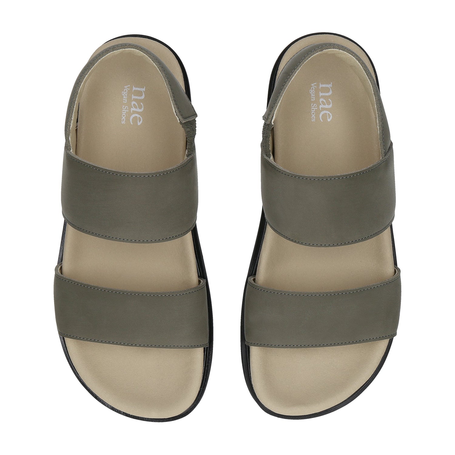 green vegan padded sole slippers | NAE Footwear