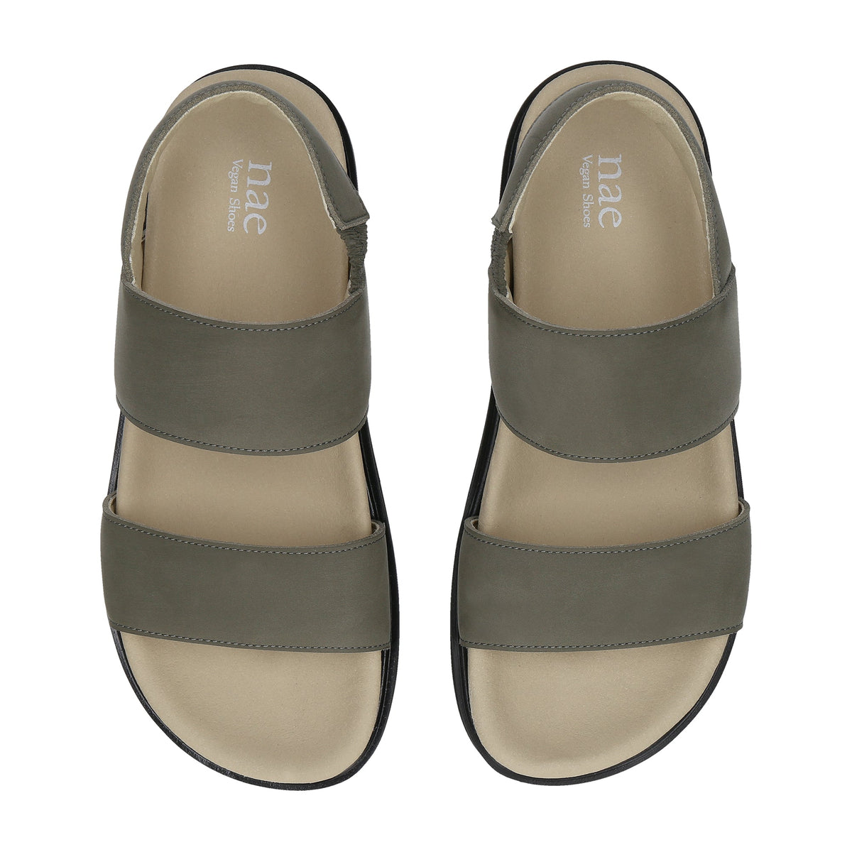 LAU Grüne Vegane Sandalen mit Plateau – Produktansicht 3