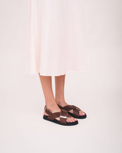 Vegane Damen Sandalen mit Kreuzriemen – bequeme Sommerschuhe