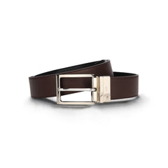 Reversierbarer Gürtel für Herren aus vegane Leder eleganter Kleidung Schnalle