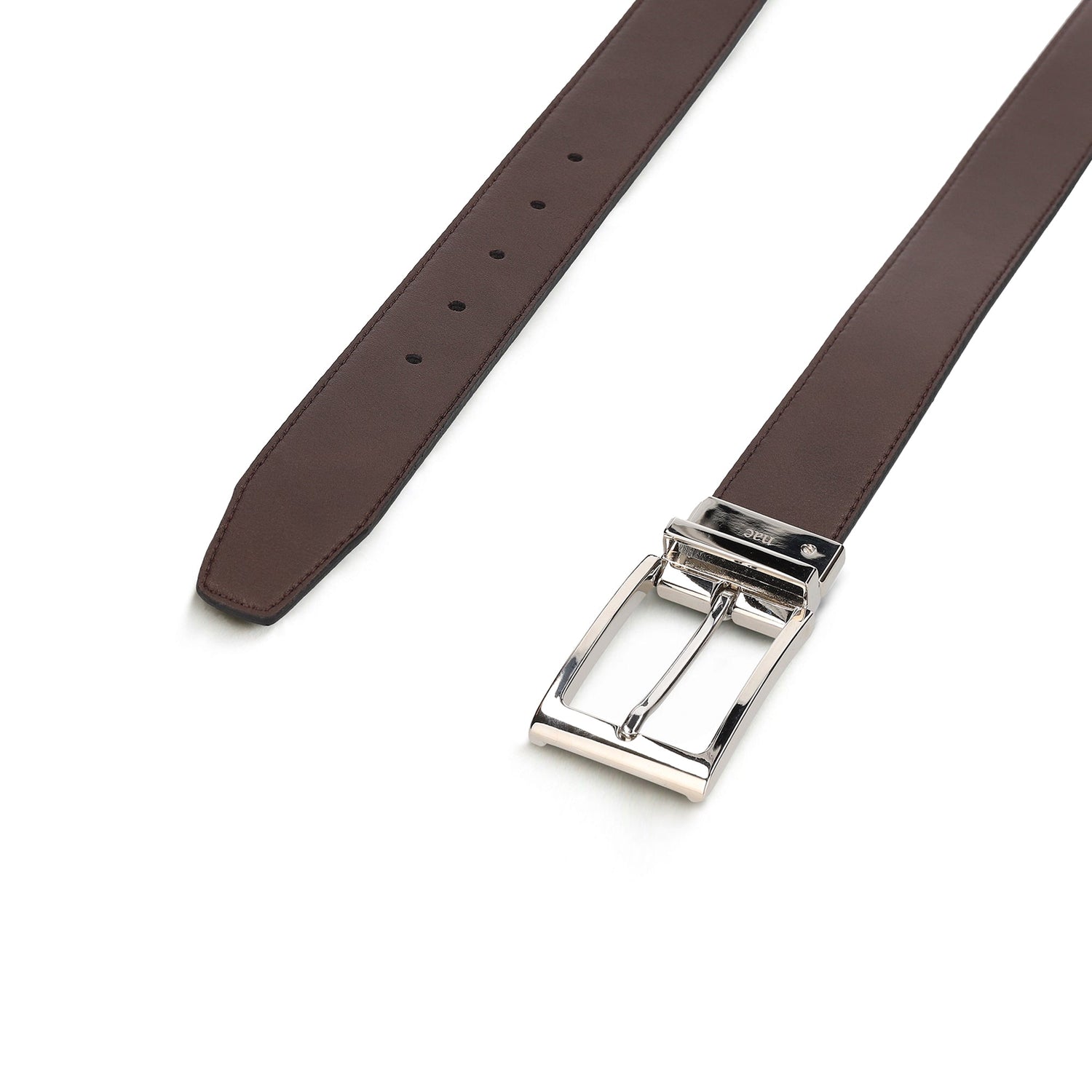 Cinturón reversible hombre formal en cuero vegano elegante de vestir ajustable