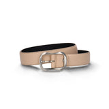 Cinturón mujer vegano en Apple Skin beige piel de manzana moderno elegante oval