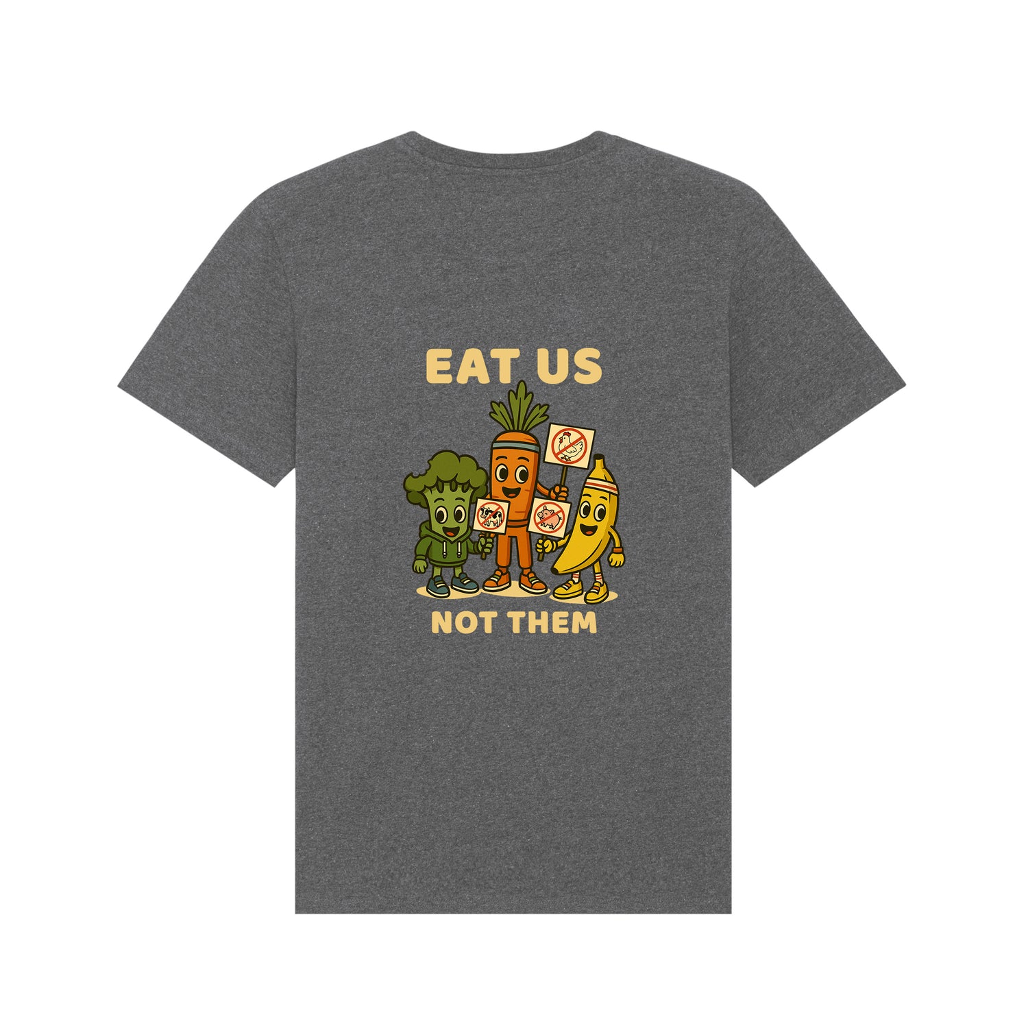Vegan Rebel T-Shirt – Crunch Front & Squad Back / 3 Farben / Unisex
