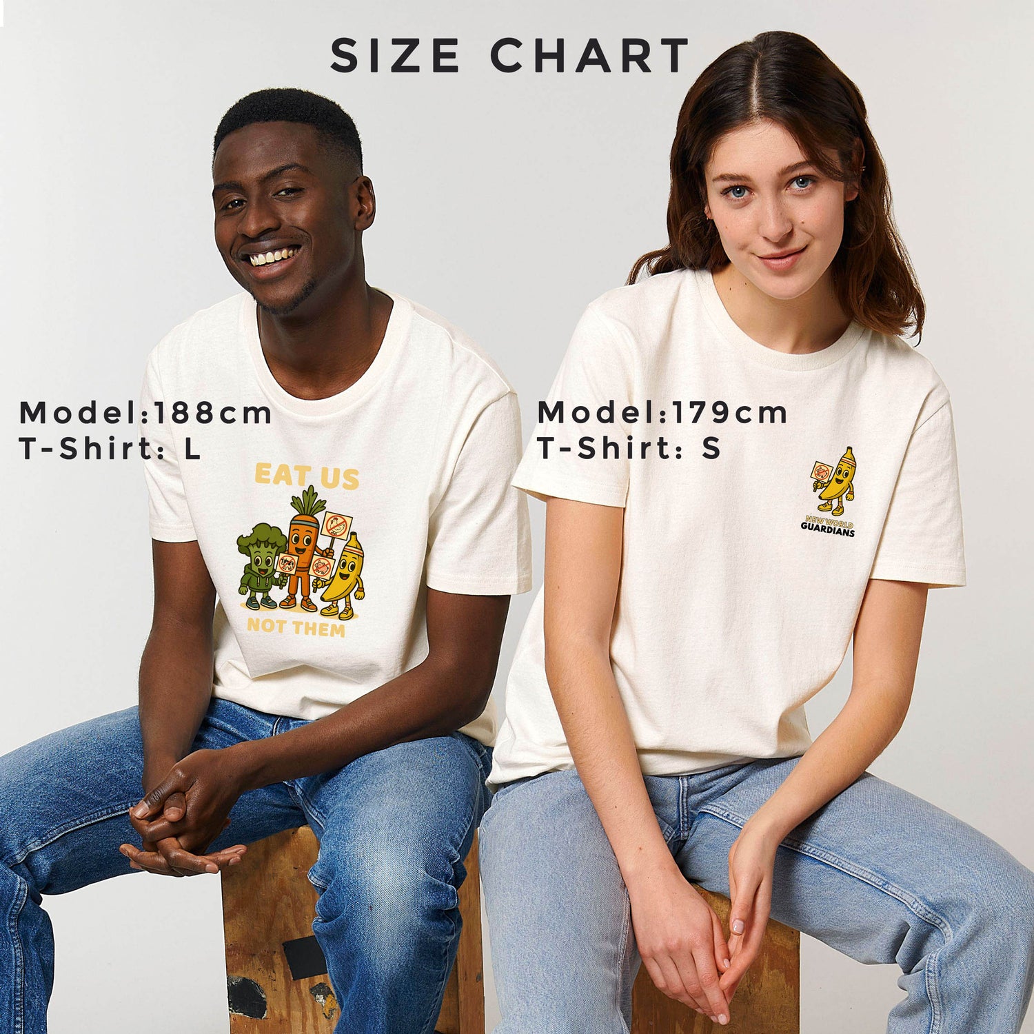 Vegan Rebel T-Shirt – Crunch Front & Squad Back / 3 Farben / Unisex