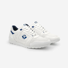 Baskets running végan et écologique homme blanc bleu - Raven Cog