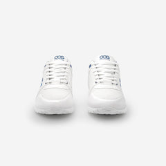 Baskets running végan et écologique homme blanc bleu - Raven Cog