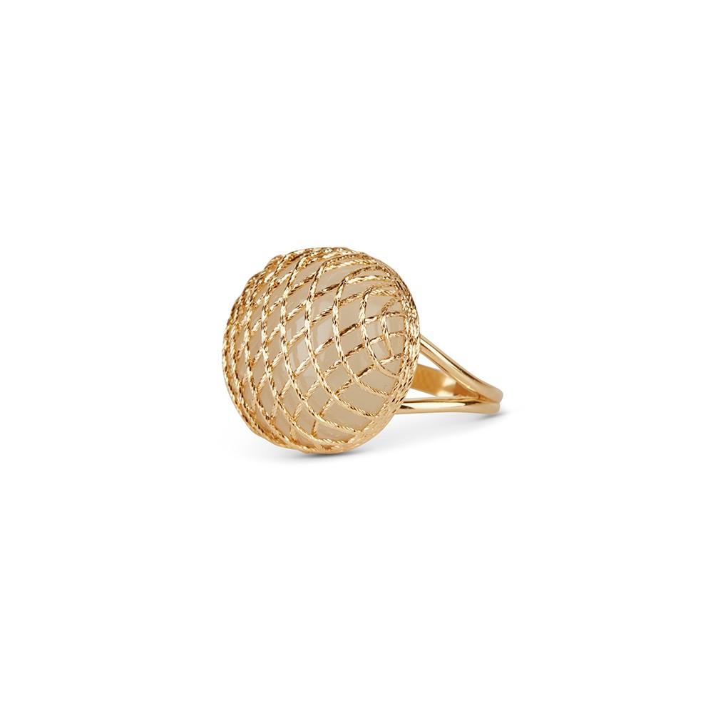 Chalcedon Ring 14 Karat Gold