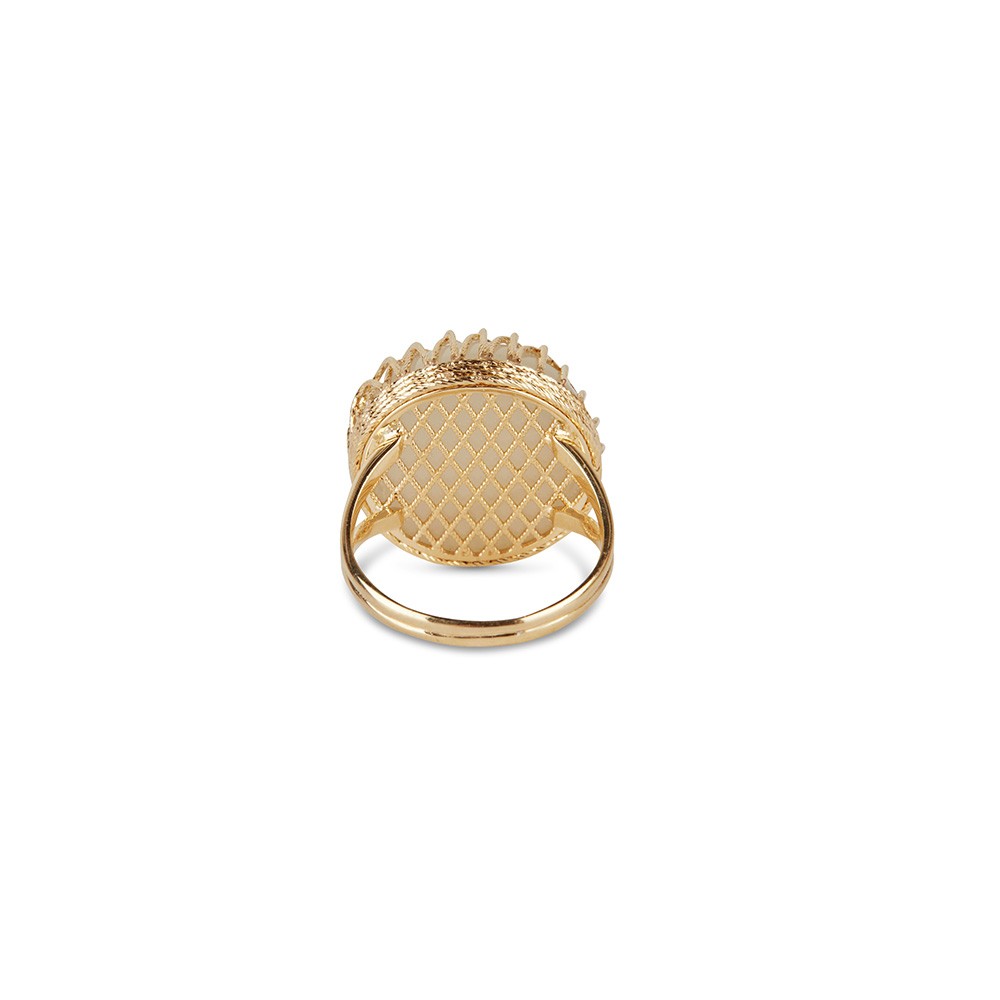 Chalcedon Ring 14 Karat Gold