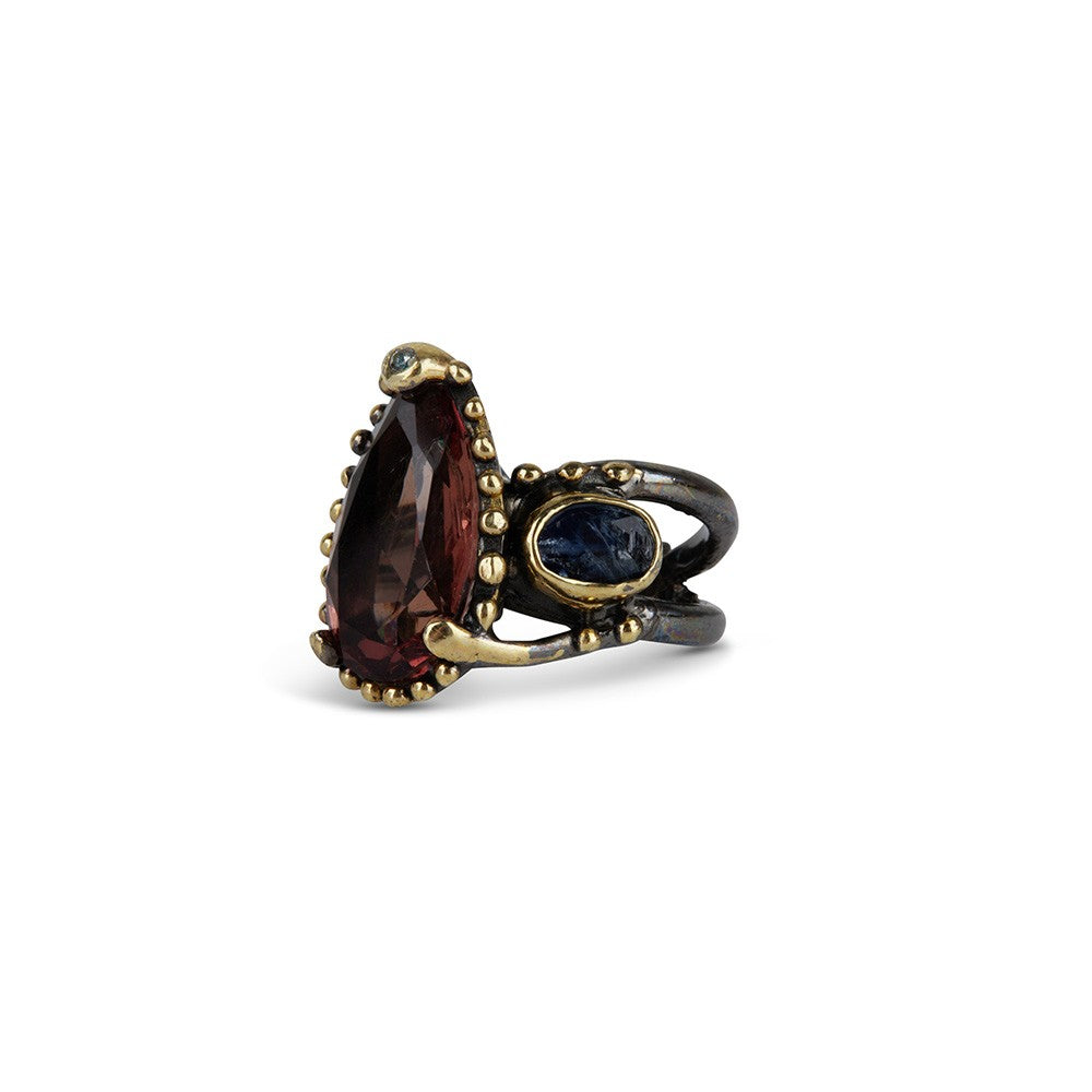 Gemstone splash ring