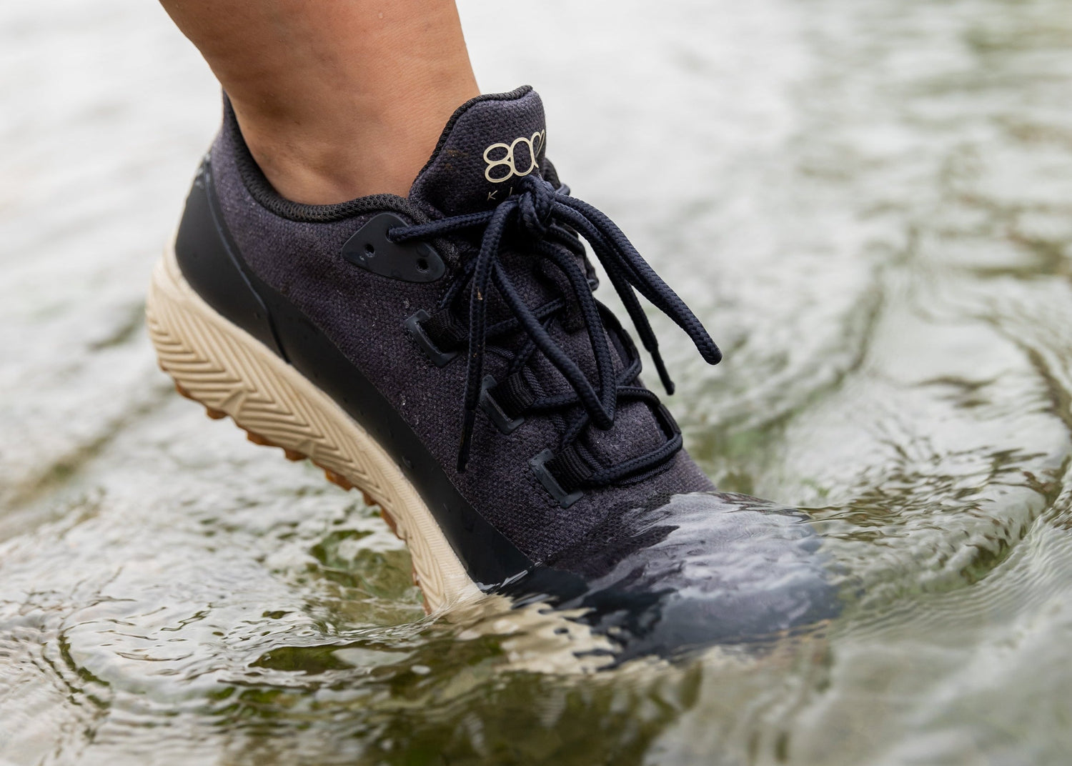 Trekker Sneaker aus Hanf für Damen in Marineblau