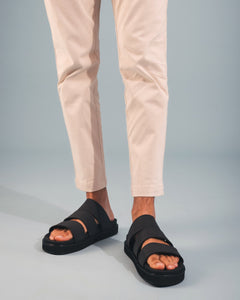 sandalias veganas acolchadas negras | NAE