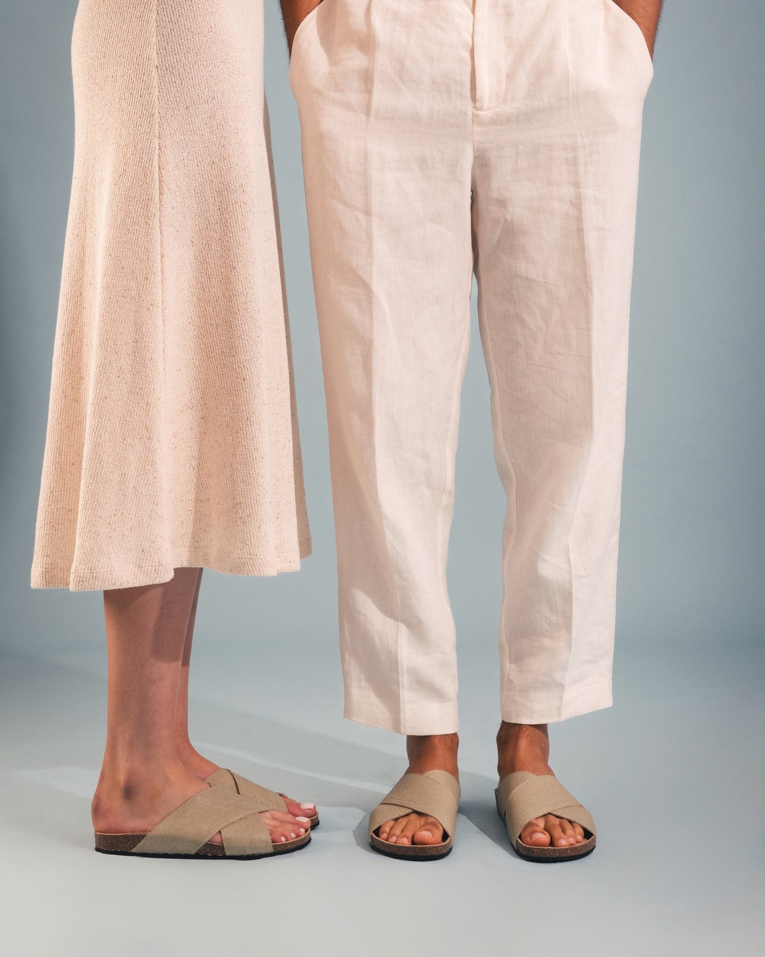 sandali vegani soletta imbottita strappo incrociatto