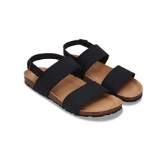 Veganske unisex slingback sandaler korkfotseng resirkulert såle