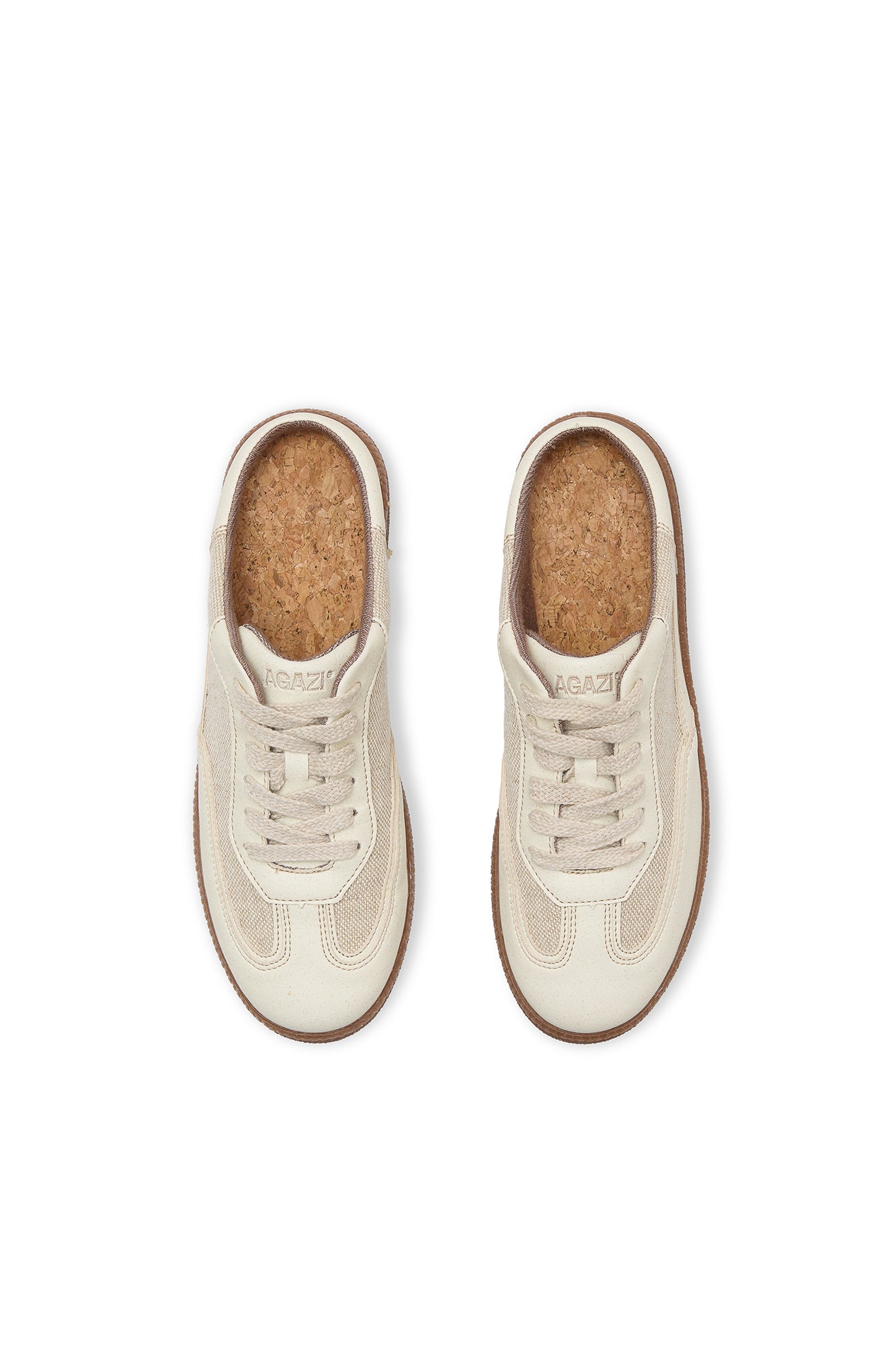 MULE HAZE | Beige Vegane Mule-Sneaker aus Apfelleder & Leinen