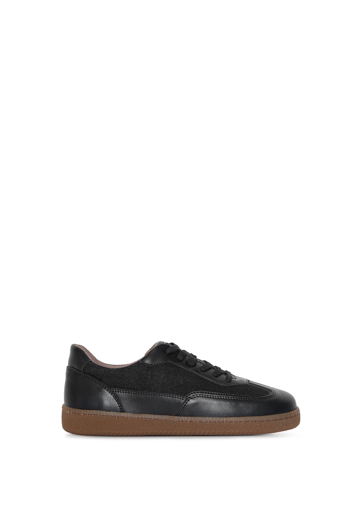NOMAD MOON | Black Sustainable Sneakers from Vegan Leather & Linen